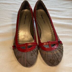 Roberto Vianna Plaid Shoes With Wooden Heel